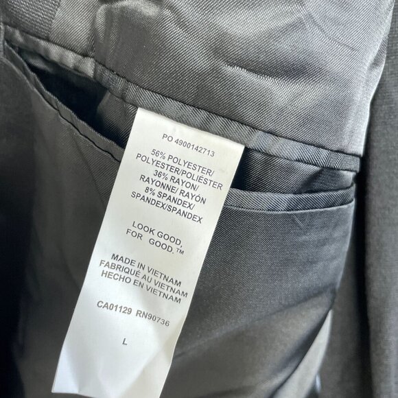 NEW Kenneth Cole Men's L Black Stretch Suit Jacket Blazer Unlined - Picture 8 of 12